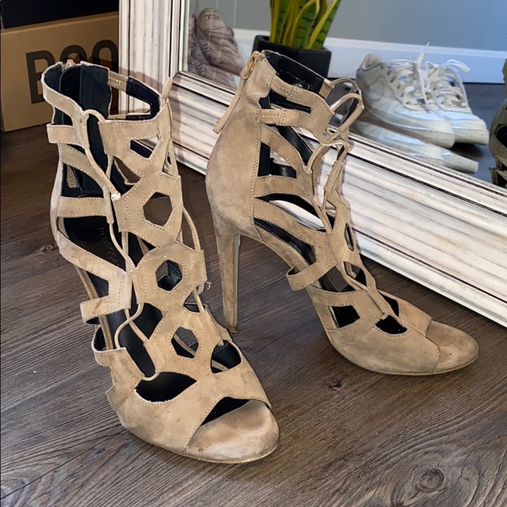 Rebecca Minkoff Suede Beige Heels